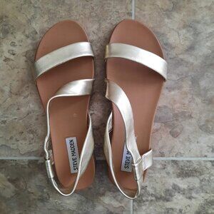 Steve Madden Gold Sandals
